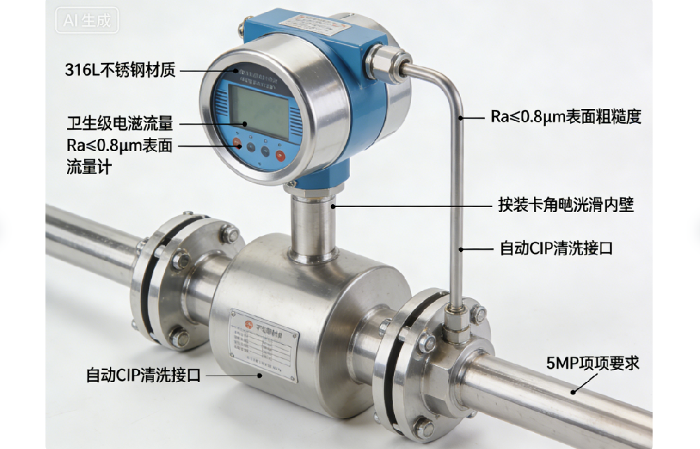 食品飲料行業(yè)衛(wèi)生級電磁流量計選型：符合 GMP 標準的解決方案