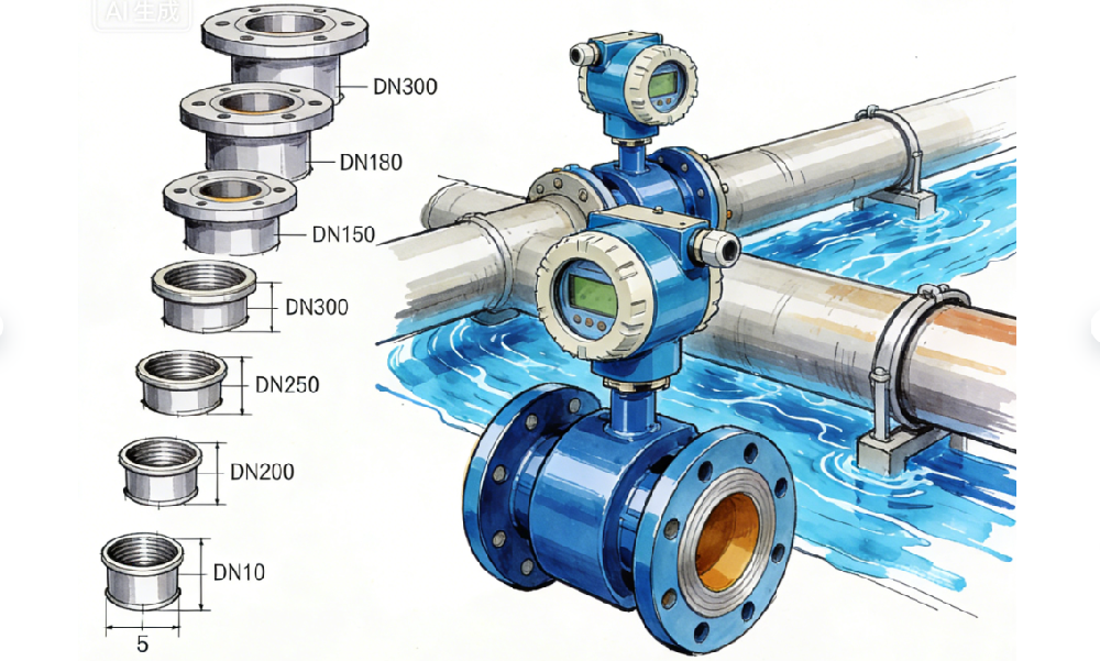 電磁流量計選型指南：材質(zhì)、口徑、電極類型的科學(xué)匹配方案