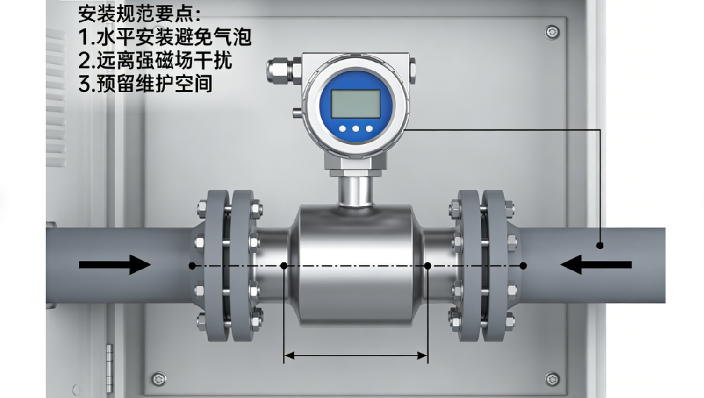 管道式電磁水表安裝規(guī)范與工業(yè)場(chǎng)景應(yīng)用技術(shù)